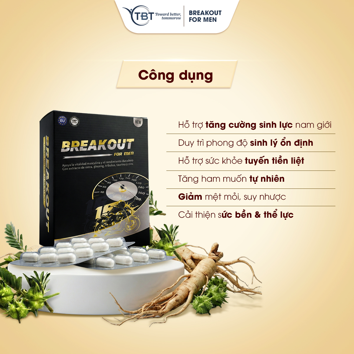 COMBO 2 hộp BREAKOUT - Hỗ trợ tăng cường sinh lý nam giới