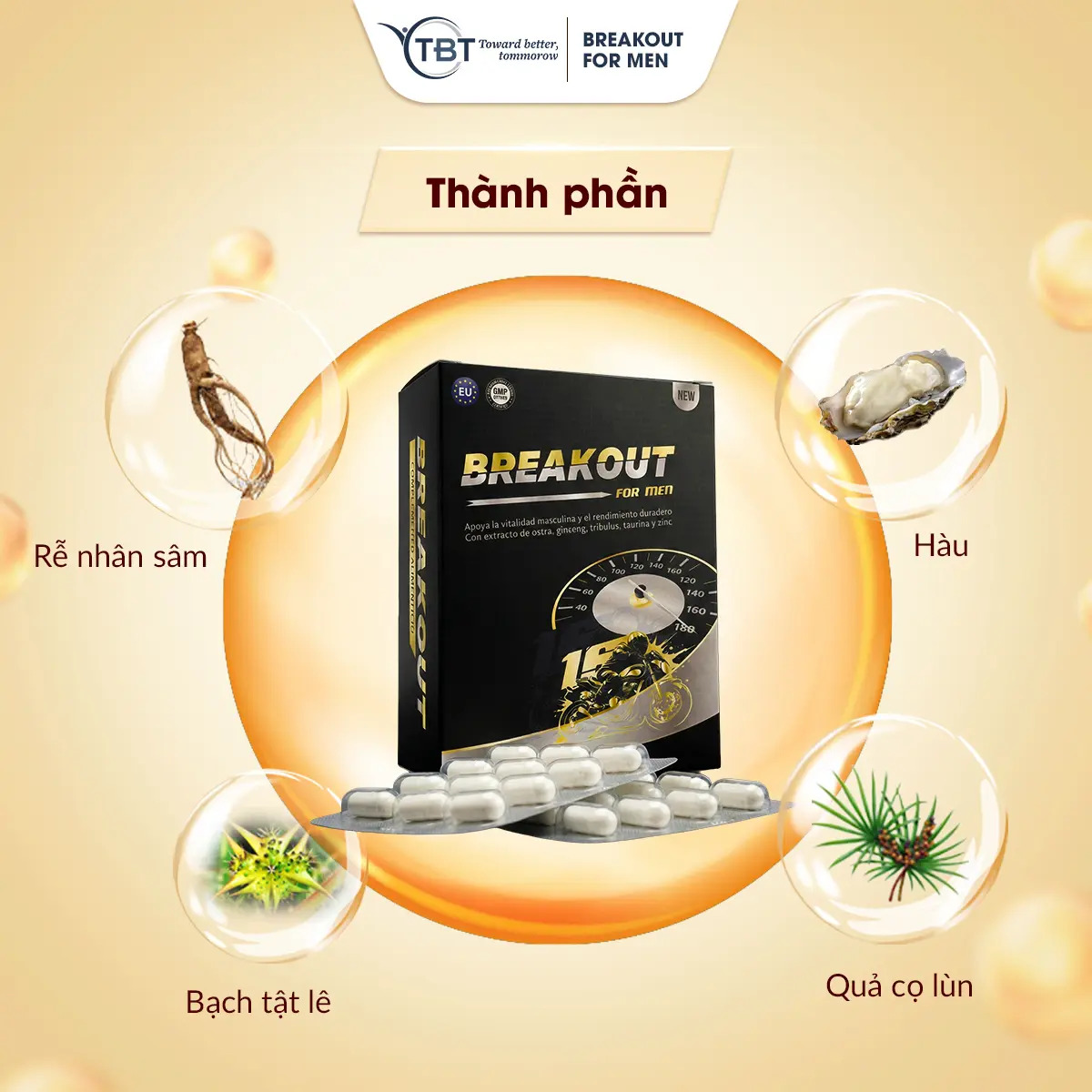 COMBO 2 hộp BREAKOUT - Hỗ trợ tăng cường sinh lý nam giới
